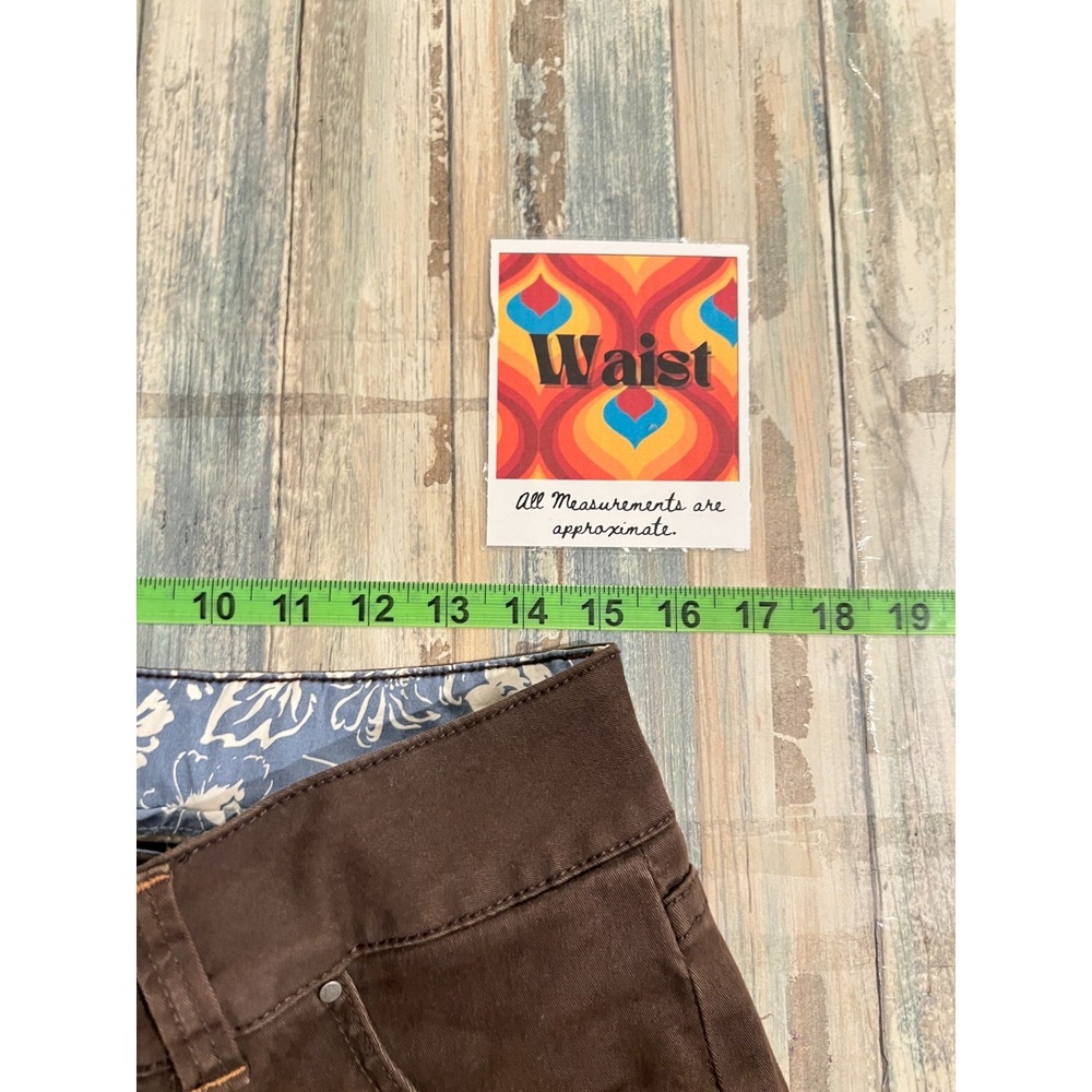 Vtg Jag Womens Y2K Chocolate Brown Low Rise Stretch Cropped Pants‎ Sz 10 90S - Picture 7 of 9